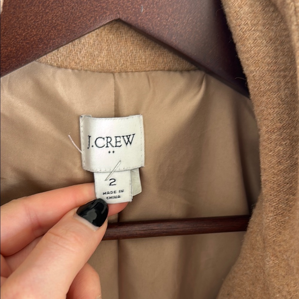 J. Crew City Coat in Heather Acorn, Size 2 - Picture 4 of 8
